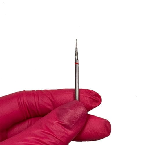 Punta ago appuntito Rosso per manicure - diametro 0.18