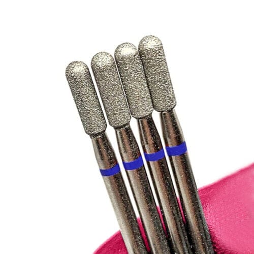 Punta Cilindro Stondato Blu 0.25 per dry manicure