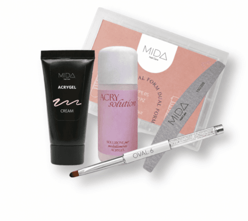 Acrygel KIT con Oval 06 - per ricostruzione unghie