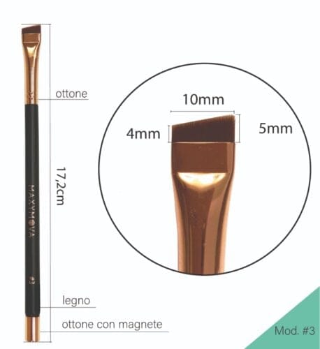 Pennello N.3 henne e tinta sopracciglia