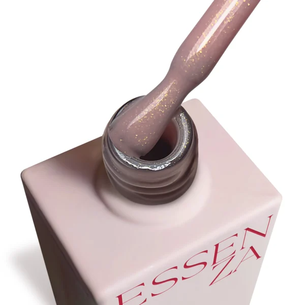 Gummy Base UP Sunny Nude – Base Rubber Semipermanente Nude con Shimmer Oro - Basi Rubber Gel Semipermanente