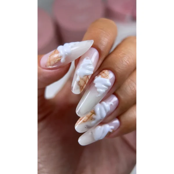 Fluffy Gel per ricostruzione unghie – Clear – 50ml - Costruttori Gel Media Densità