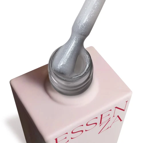 Gummy Base UP Milky Glaze – Base Rubber Semipermanente Bianco Latte con Shimmer Argento