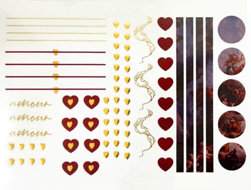 Water Decals - decalcomania per decorazioni - Amour 01