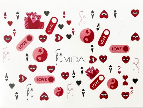 Water Decals - decalcomania per decorazioni - Amour 02