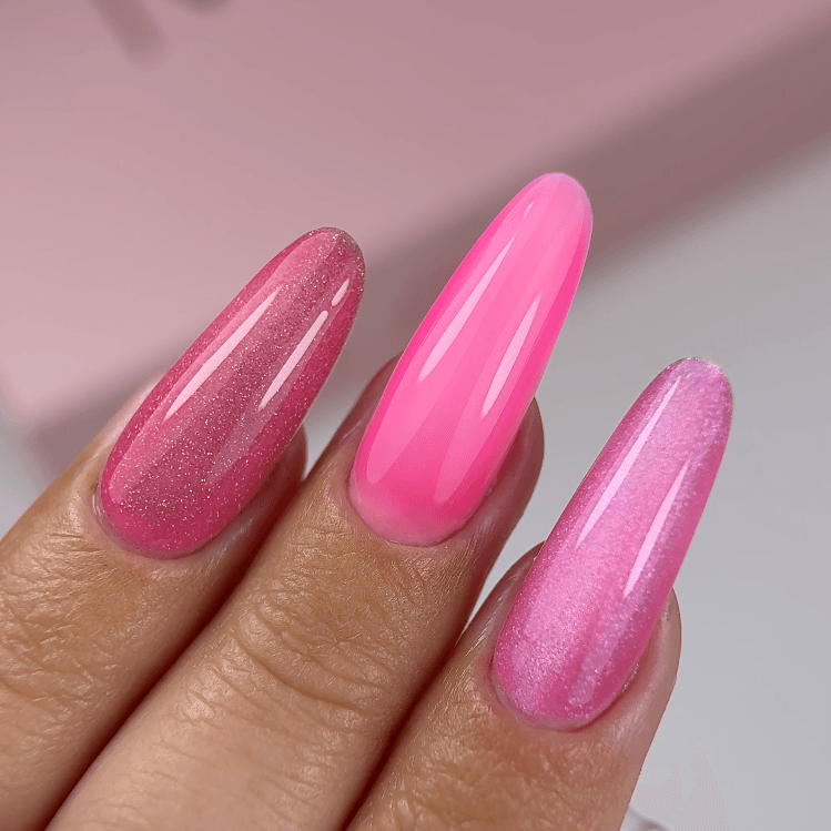 Gel Polish Pink GLASS EFFECT - colore smalto semipermanente - MIDA Nail Care