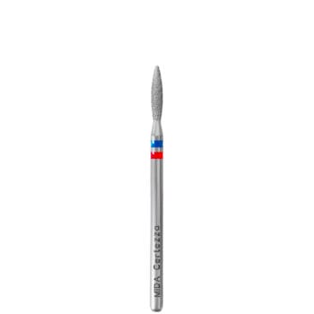Punta per cuticole MIDA – Fiamma Stondata Rossa/Blu 0.21 Punta per cuticole MIDA – Fiamma Stondata Rossa/Blu 0.21 - Punte Fresa MIDA