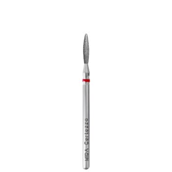 Punta per cuticole MIDA – Fiamma Stondata Rossa 0.21 Punta per cuticole MIDA – Fiamma Stondata Rossa 0.21 - Punte Fresa MIDA
