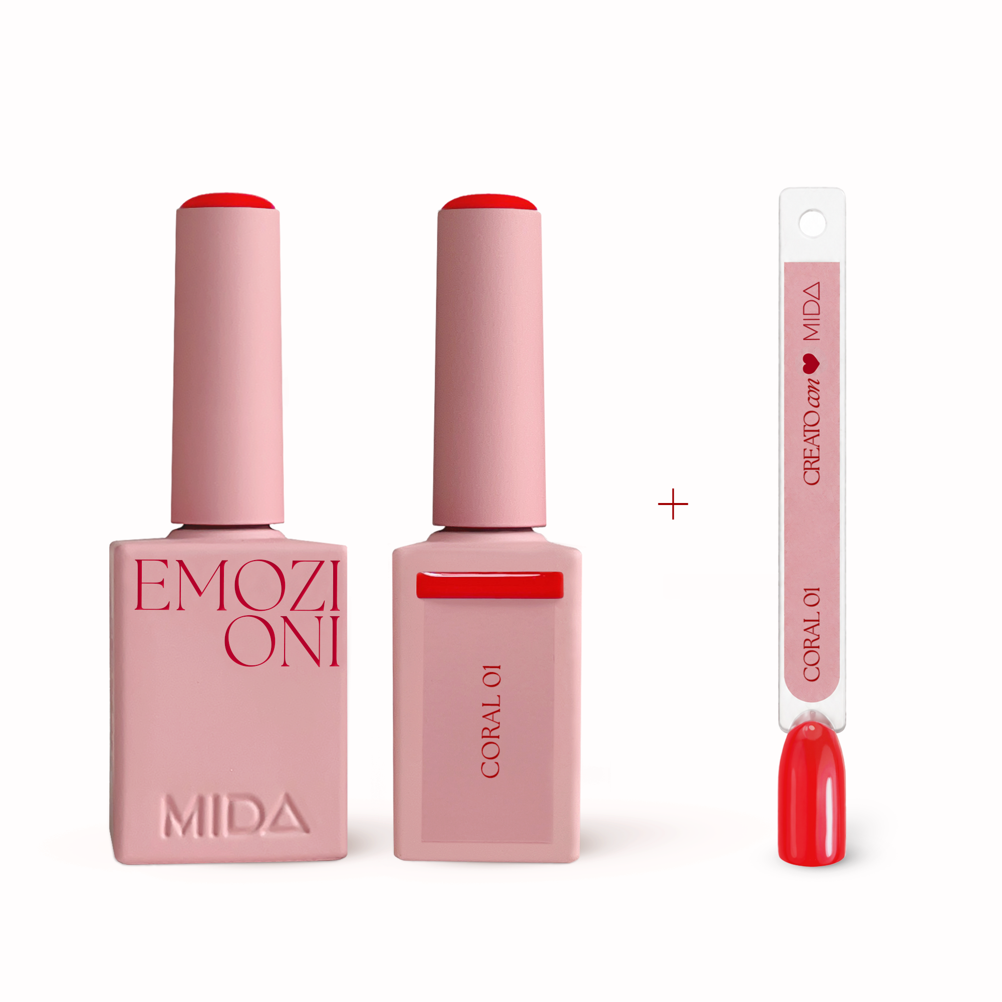 Coral 01 Gel Polish Coral 01 + tip colorata - MIDA Nail Care