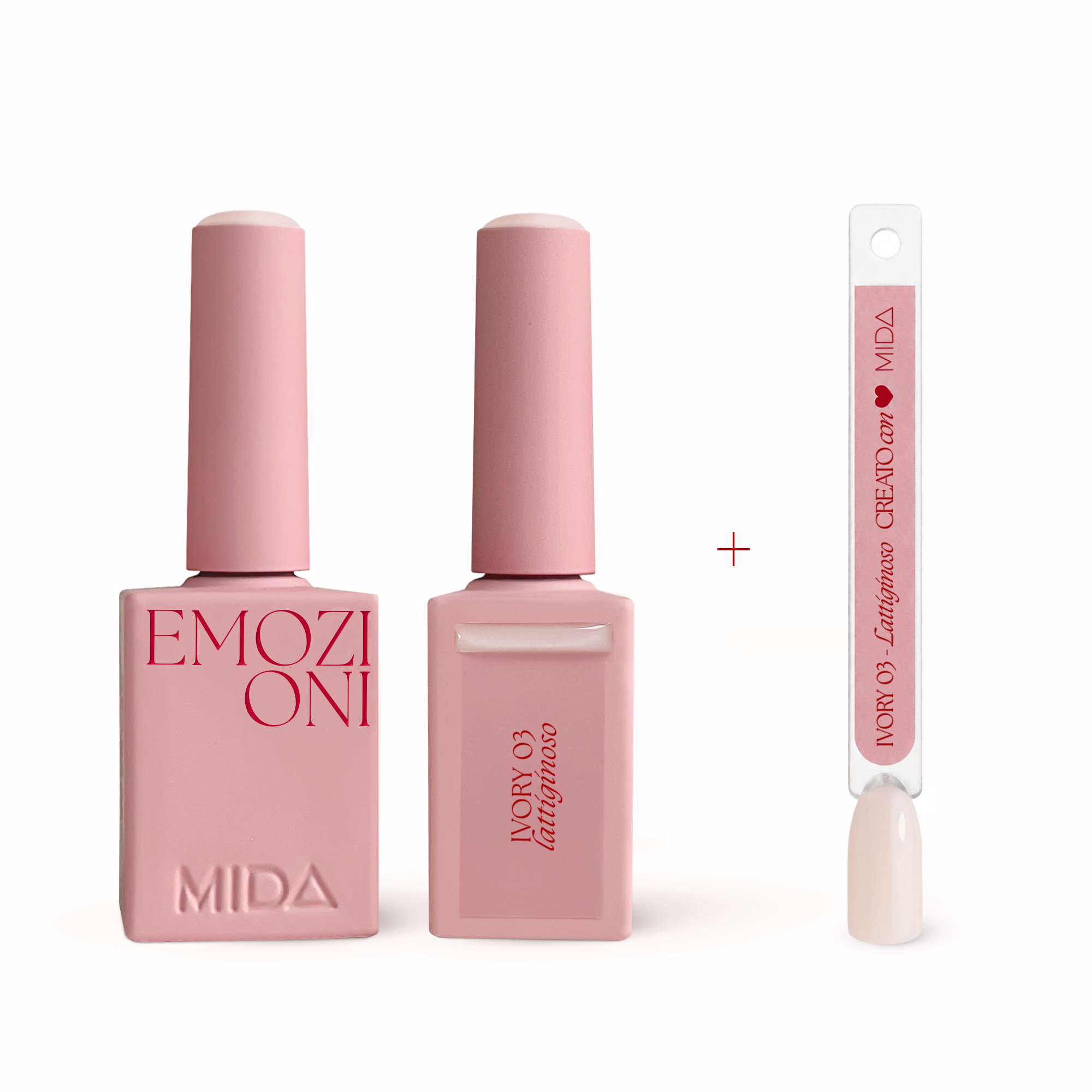 Gel Polish Ivory 03 Lattiginoso + tip colorata - MIDA Nail Care