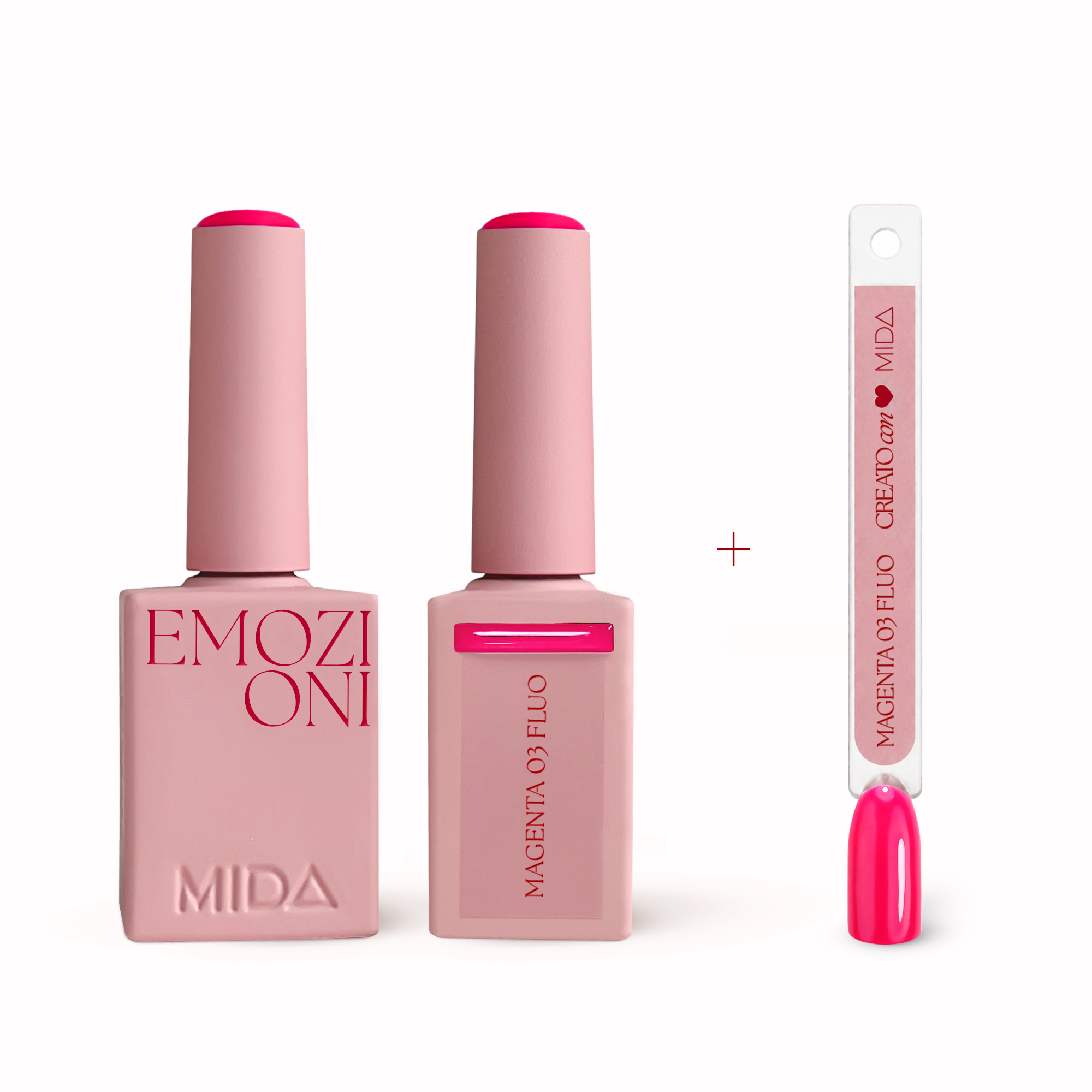 Gel Polish Magenta 03 FLUO + tip colorata - MIDA Nail Care