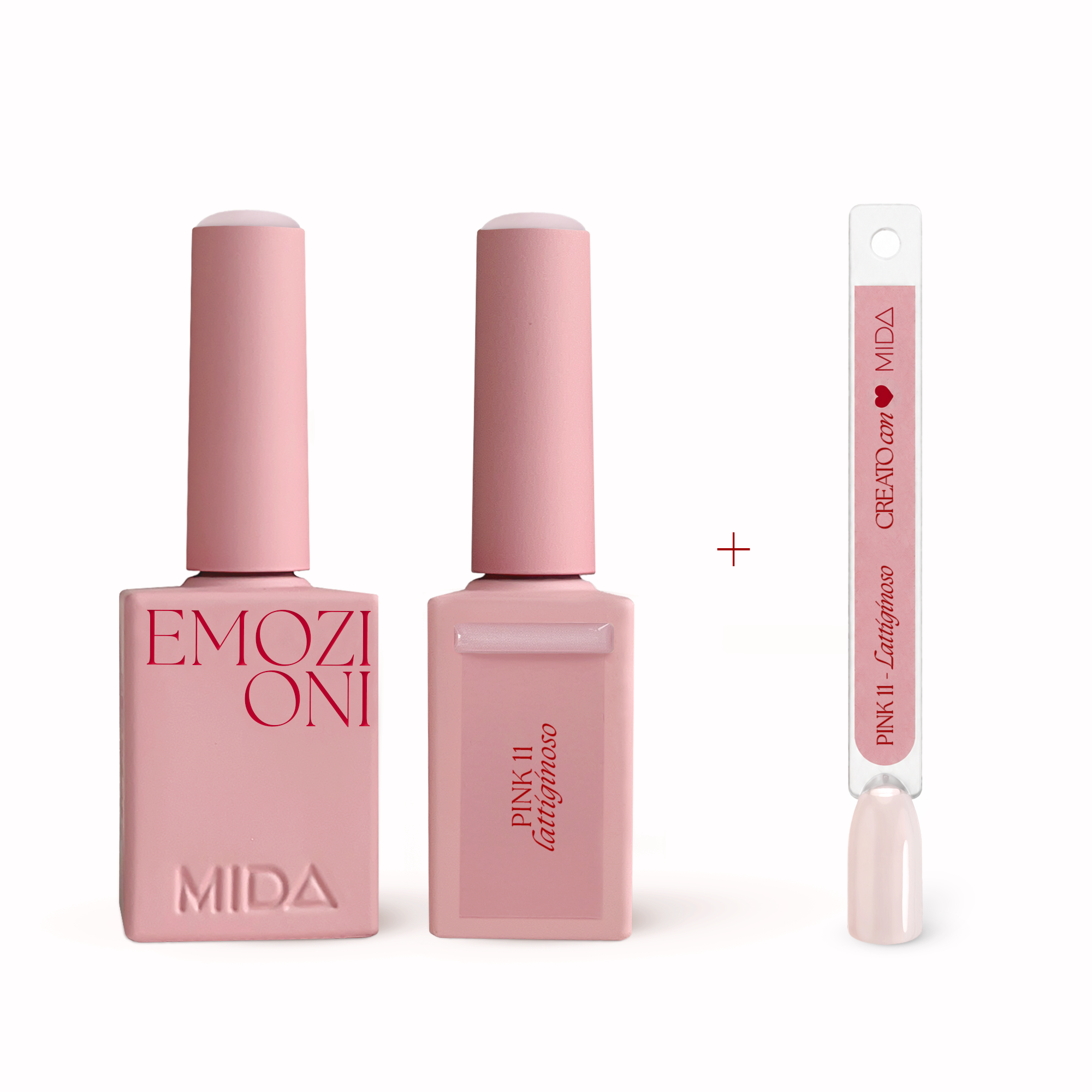 Gel Polish Pink 11 Lattiginoso + tip colorata - MIDA Nail Care